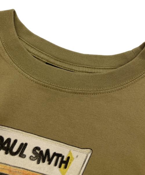 PS Paul Smith（ＰＳポールスミス）PS Paul Smith (ＰＳポールスミス) 'Arcade Game' プリントオーガニックコットンTシャツ ブラウン サイズ:Lの古着・服飾アイテム
