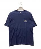 stussyステューシー）の古着「プリントTシャツ」｜ネイビー