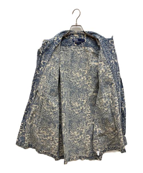 POLO RALPH LAUREN（ポロ・ラルフローレン）POLO RALPH LAUREN (ポロ・ラルフローレン) オープンカラーアロハシャツ ネイビー サイズ:Mの古着・服飾アイテム