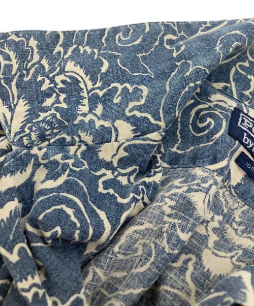 POLO RALPH LAUREN（ポロ・ラルフローレン）POLO RALPH LAUREN (ポロ・ラルフローレン) オープンカラーアロハシャツ ネイビー サイズ:Mの古着・服飾アイテム