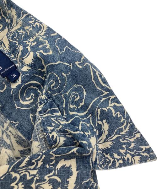 POLO RALPH LAUREN（ポロ・ラルフローレン）POLO RALPH LAUREN (ポロ・ラルフローレン) オープンカラーアロハシャツ ネイビー サイズ:Mの古着・服飾アイテム