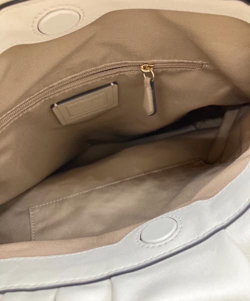 COACH（コーチ）COACH (コーチ) ドローストリングトート バッグ ホワイトの古着・服飾アイテム
