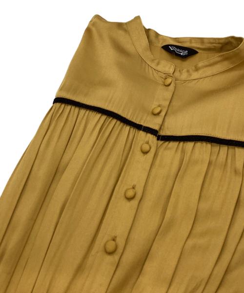 Velnica（ヴェルニカ）Velnica (ヴェルニカ) サテンロングワンピース オレンジ サイズ:FREEの古着・服飾アイテム