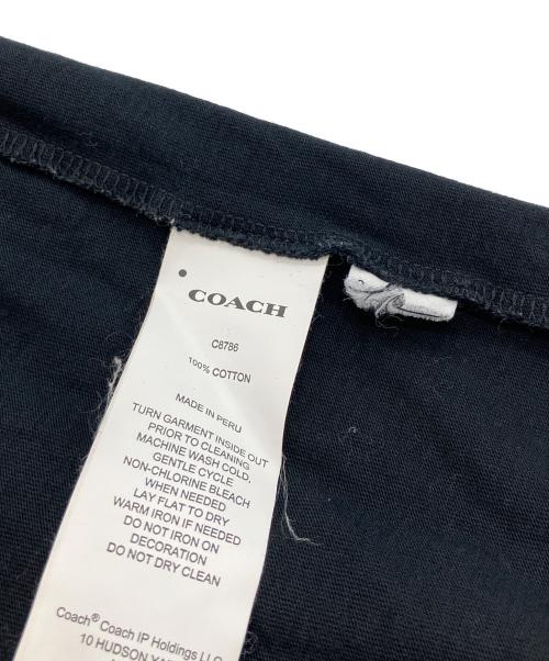COACH（コーチ）COACH (コーチ) ロゴプリントTシャツ ブラック サイズ:Lの古着・服飾アイテム