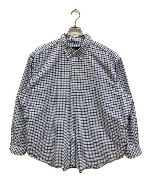 RALPH LAUREN（ラルフローレン）RALPH LAUREN (ラルフローレン) チェックシャツ ブルー×ホワイト サイズ:2XBの古着・服飾アイテム