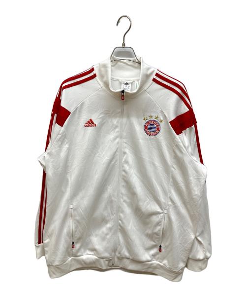 adidas（アディダス）adidas (アディダス) FCバイエルン・ミュンヘン トラックジャケット ホワイト サイズ:2XLの古着・服飾アイテム