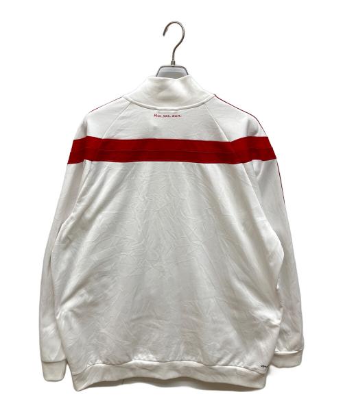 adidas（アディダス）adidas (アディダス) FCバイエルン・ミュンヘン トラックジャケット ホワイト サイズ:2XLの古着・服飾アイテム