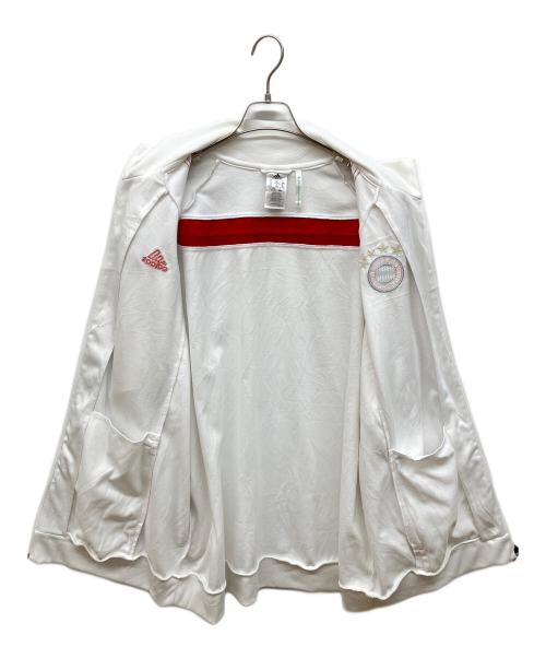 adidas（アディダス）adidas (アディダス) FCバイエルン・ミュンヘン トラックジャケット ホワイト サイズ:2XLの古着・服飾アイテム