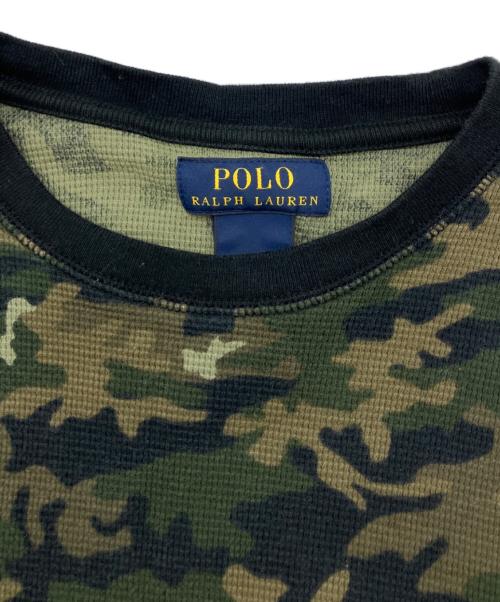 POLO RALPH LAUREN（ポロ・ラルフローレン）POLO RALPH LAUREN (ポロ・ラルフローレン) サーマルカットソー カーキ サイズ:Lの古着・服飾アイテム