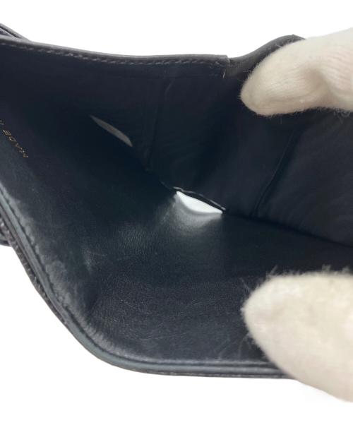 CHANEL（シャネル）CHANEL (シャネル) ココマークWホック財布　キャビアスキン　3つ折り財布 ブラックの古着・服飾アイテム