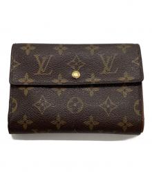 LOUIS VUITTON（ルイ ヴィトン）の古着「ポルトトレゾール エテュイパピエ	モノグラム　3つ折り財布」｜ブラウン