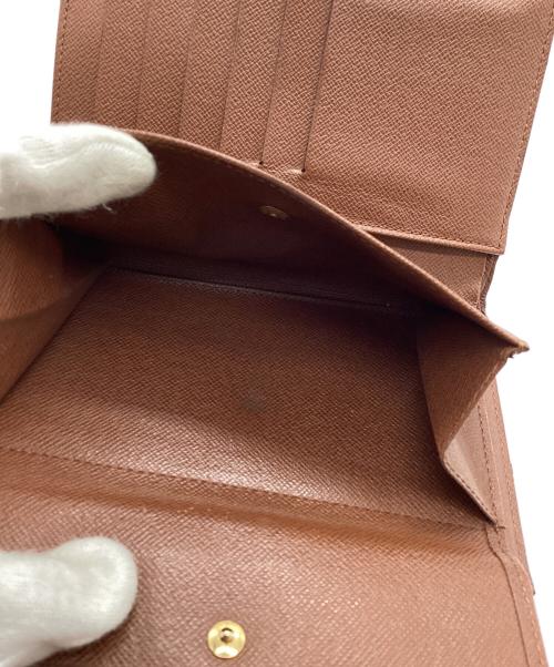 LOUIS VUITTON（ルイ ヴィトン）LOUIS VUITTON (ルイ ヴィトン) ポルトトレゾール エテュイパピエ	モノグラム　3つ折り財布 ブラウンの古着・服飾アイテム