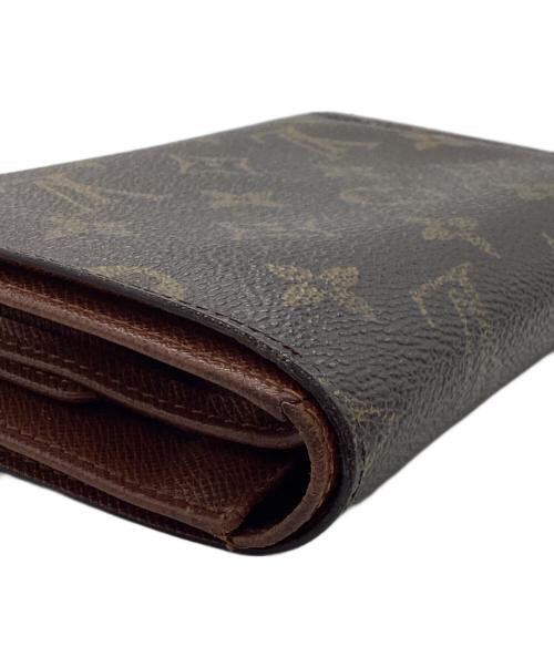 LOUIS VUITTON（ルイ ヴィトン）LOUIS VUITTON (ルイ ヴィトン) ポルトトレゾール エテュイパピエ	モノグラム　3つ折り財布 ブラウンの古着・服飾アイテム