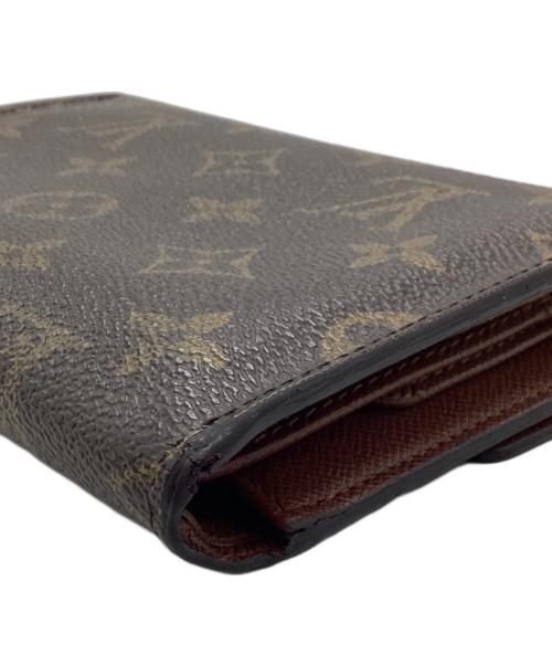 LOUIS VUITTON（ルイ ヴィトン）LOUIS VUITTON (ルイ ヴィトン) ポルトトレゾール エテュイパピエ	モノグラム　3つ折り財布 ブラウンの古着・服飾アイテム