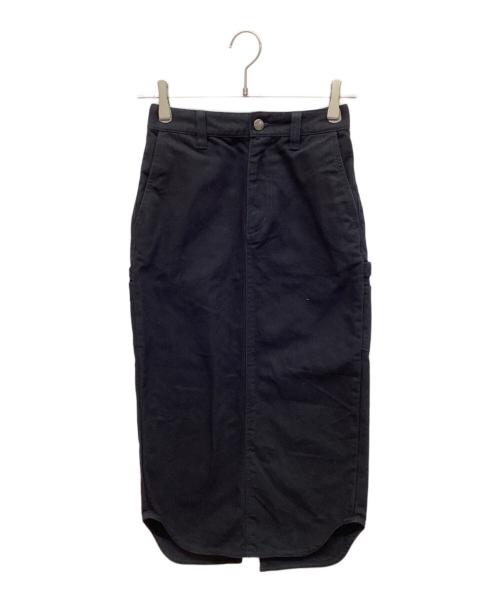 CarHartt（カーハート）CarHartt (カーハート) WARDROBE W PIERCE MIDI SKIRT　ひざ丈スカート ブラック サイズ:XSの古着・服飾アイテム