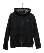 BURBERRY BLACK LABELバーバリーブラックレーベル）の古着「ジップパーカー」｜ブラック