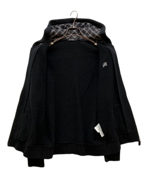 BURBERRY BLACK LABEL（バーバリーブラックレーベル）BURBERRY BLACK LABEL (バーバリーブラックレーベル) ジップパーカー ブラック サイズ:4の古着・服飾アイテム