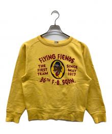 BUZZ RICKSON'S（バズリクソンズ）の古着「プリントスウェット」｜イエロー