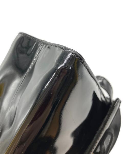 Salvatore Ferragamo（サルヴァトーレ フェラガモ）Salvatore Ferragamo (サルヴァトーレ フェラガモ) 2WAYショルダーエナメルバッグ ブラックの古着・服飾アイテム