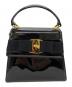 Salvatore Ferragamo（サルヴァトーレ フェラガモ）の古着「2WAYショルダーエナメルバッグ」｜ブラック