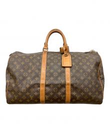 LOUIS VUITTON（ルイ ヴィトン）の古着「モノグラム　キーポル50　トラベルバッグ」｜ブラウン