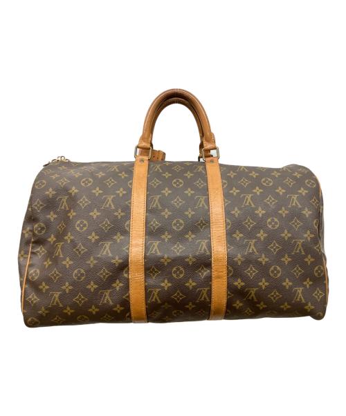 LOUIS VUITTON（ルイ ヴィトン）LOUIS VUITTON (ルイ ヴィトン) モノグラム　キーポル50　トラベルバッグ ブラウンの古着・服飾アイテム