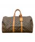 LOUIS VUITTON（ルイ ヴィトン）の古着「モノグラム　キーポル50　トラベルバッグ」｜ブラウン