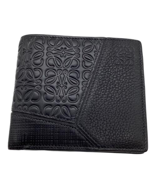 LOEWE（ロエベ）LOEWE (ロエベ) パズル バイフォールド ウォレット　2つ折り財布 ブラックの古着・服飾アイテム