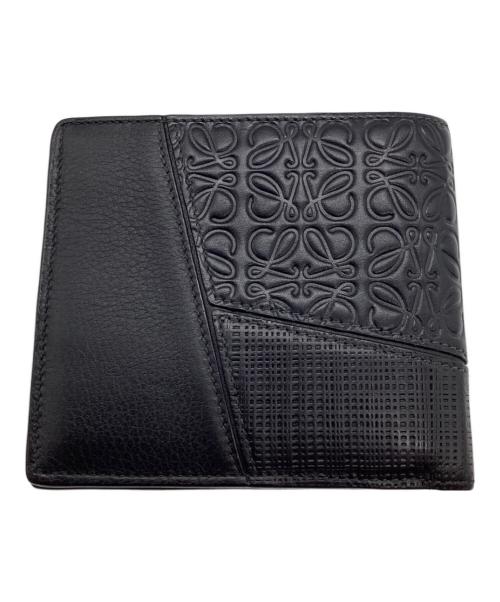 LOEWE（ロエベ）LOEWE (ロエベ) パズル バイフォールド ウォレット　2つ折り財布 ブラックの古着・服飾アイテム