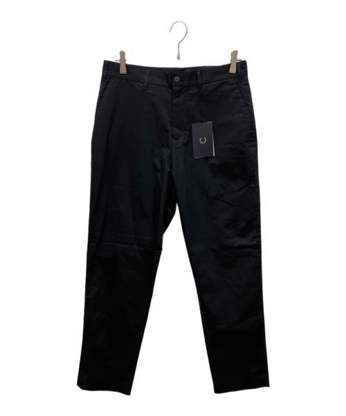 FRED PERRY（フレッドペリー）FRED PERRY (フレッドペリー) Slim Fit Twill Trousers ブラック サイズ:32 未使用品の古着・服飾アイテム