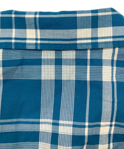 FRED PERRY（フレッドペリー）FRED PERRY (フレッドペリー) チェックオープンカラーシャツ ブルー サイズ:Lの古着・服飾アイテム