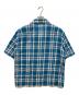 FRED PERRY (フレッドペリー) チェックオープンカラーシャツ ブルー サイズ:L：6000円