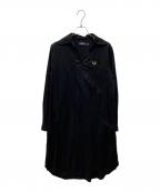 FRED PERRYフレッドペリー）の古着「Open Collar Shirt Dress」｜ブラック