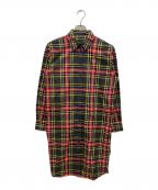 FRED PERRYフレッドペリー）の古着「Tartan Shirt Dress」｜レッド×ブラック