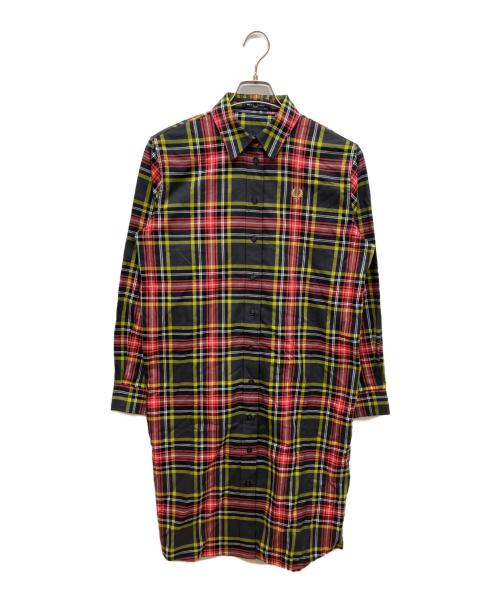 FRED PERRY（フレッドペリー）FRED PERRY (フレッドペリー) Tartan Shirt Dress レッド×ブラック サイズ:36の古着・服飾アイテム