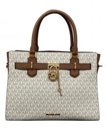 MICHAEL KORS（マイケル・コース）の古着「HAMILTON サッチェル ミディアム」｜アイボリー