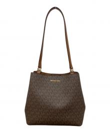 MICHAEL KORS（マイケルコース）の古着「シグネチャーロゴ柄 トートバック」｜ブラウン