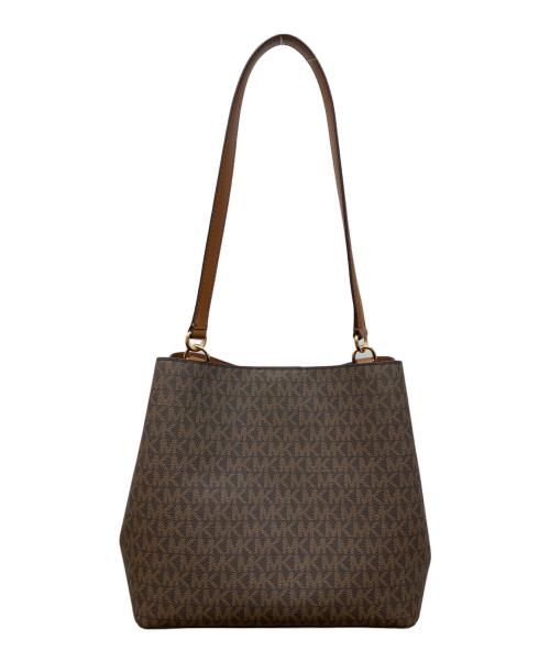 MICHAEL KORS（マイケルコース）MICHAEL KORS (マイケル・コース) シグネチャーロゴ柄 トートバック ブラウンの古着・服飾アイテム