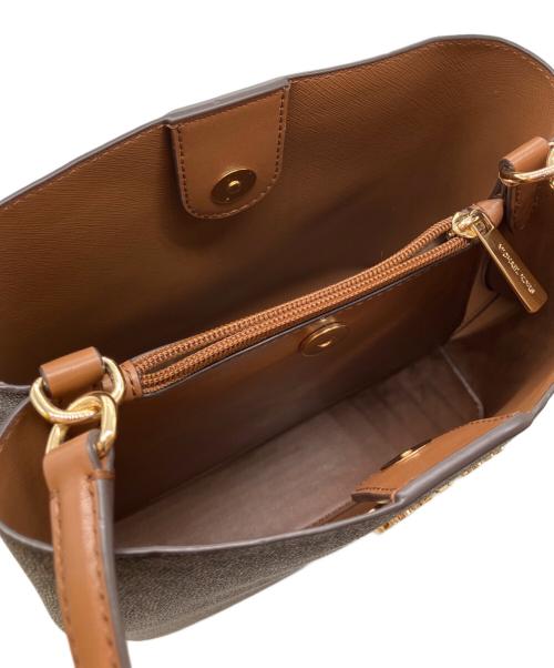 MICHAEL KORS（マイケルコース）MICHAEL KORS (マイケル・コース) シグネチャーロゴ柄 トートバック ブラウンの古着・服飾アイテム
