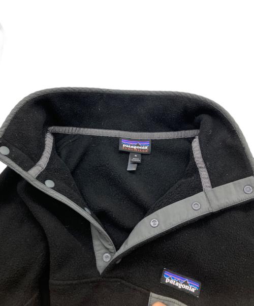 Patagonia（パタゴニア）Patagonia (パタゴニア) ライトウェイト シンチラ スナップT フリースプルオーバー ブラック サイズ:Mの古着・服飾アイテム