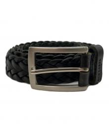 BLACK LABEL CRESTBRIDGE（ブラックレーベル クレストブリッジ）の古着「レザーメッシュベルト」｜ブラック