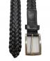 BLACK LABEL CRESTBRIDGE (ブラックレーベル クレストブリッジ) レザーメッシュベルト ブラック：5000円