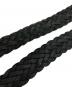 中古・古着 BLACK LABEL CRESTBRIDGE (ブラックレーベル クレストブリッジ) レザーメッシュベルト ブラック：5000円