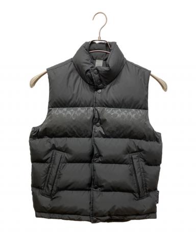 COACH ブラック ダウンベスト 中古・古着通販】COACH (コーチ) リバーシブル カラーブロック ダウン