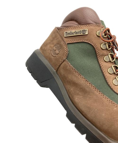 Timberland（ティンバーランド）Timberland (ティンバーランド) フィールドブーツ ファブリック＆レザー ウォータープルーフ ブラウン サイズ:26cmの古着・服飾アイテム