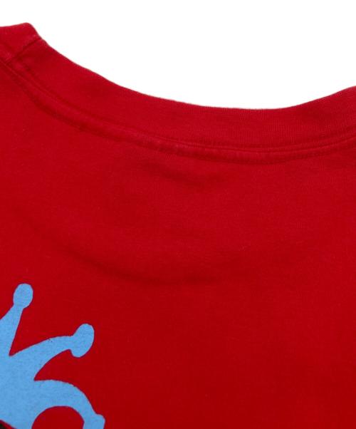 stussy（ステューシー）stussy (ステューシー) プリントTシャツ レッド サイズ:Sの古着・服飾アイテム