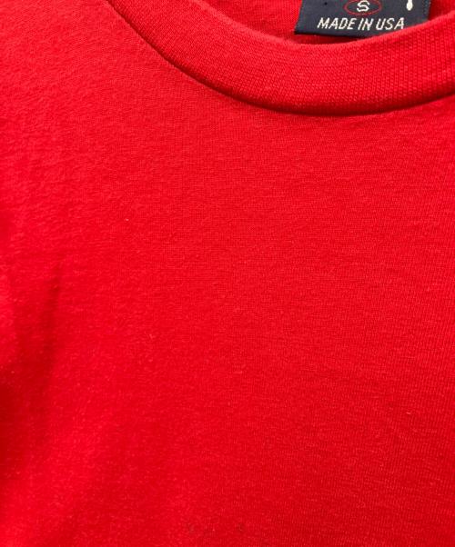 stussy（ステューシー）stussy (ステューシー) プリントTシャツ レッド サイズ:Sの古着・服飾アイテム