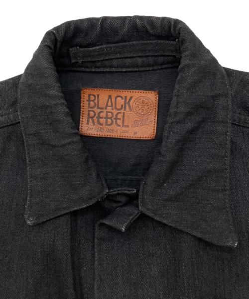 RUDE GALLERY BLACK REBEL（ルードギャラリー ブラックレーベル）RUDE GALLERY BLACK REBEL (ルードギャラリー ブラックレーベル) デニムジャケット ブラック サイズ:Mの古着・服飾アイテム