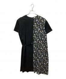 CLANE（クラネ）の古着「VINTAGE FLOWER DOCKING ONEPIECE」｜ブラック