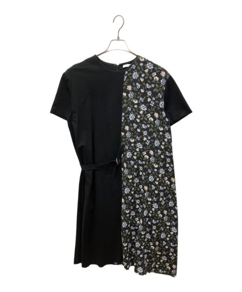 CLANE（クラネ）CLANE (クラネ) VINTAGE FLOWER DOCKING ONEPIECE ブラック サイズ:1の古着・服飾アイテム